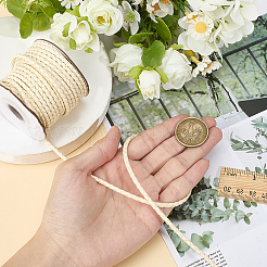 1 рулон круглых плетеных шнуров из коровьей кожи&nbsp;WL-CY0001-01B