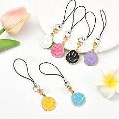 12 шт. 6-цветные эмалевые ремешки для мобильных телефонов&nbsp;HJEW-YW00208