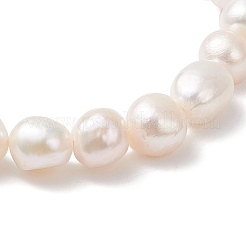 Браслеты из натуральных пресноводных жемчугов для женщин BJEW-JB12864