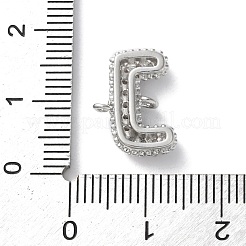 Латунные микро-паве кубические цирконии буквы соединения KK-I717-04J-P