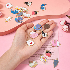 20 шт. двухцветные милые подвески из сплава&nbsp;ENAM-TA0001-91