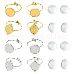 Наборы для самостоятельного изготовления плоских круглых колец-манжет из нержавеющей стали 304&nbsp;STAS-YW0002-76