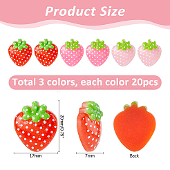 60шт 3 цвета прозрачные кабошоны из смолы&nbsp;RESI-HS0001-05