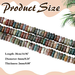 1 нить бусины из натурального индийского агата G-ME0001-24