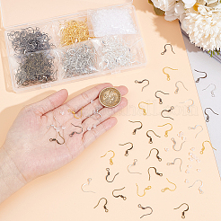 500 шт. 5-х цветные латунные французские крючки для сережек KK-SP0001-38