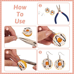 80шт 20 стиля непрозрачные подвески из смолы RESI-BT0001-26