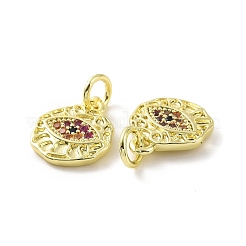 Латунные микро проложить кубического циркония подвески&nbsp;KK-E068-VF077