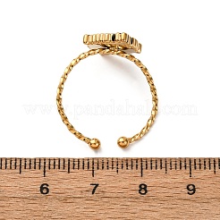 Регулируемые эмалированные манжеты из нержавеющей стали 304 для женщин&nbsp;RJEW-F194-08G