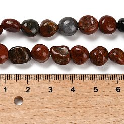 Природные брекчированных яшмы бисер нитей G-P497-01E-11