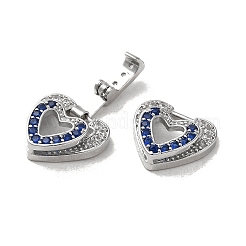 Латунные микро проложить кубического циркония раз за застежками KK-H455-53P-03