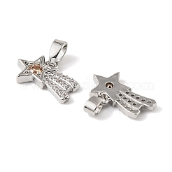 Латунные микро проложить кубического циркония подвески&nbsp;KK-A290-04P