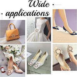 4 шт. 2-х стильные литые пряжки для обуви&nbsp;ALRI-FG0001-02