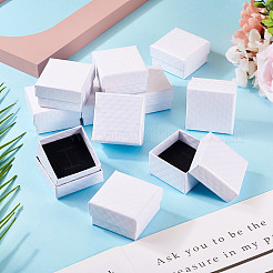 Подарочные коробки для хранения колец из фактурного картона с ромбами CON-TAC0001-07A