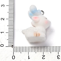 Подвески из флокированной смолы анима с платиновой железной петлей FIND-S001-13G