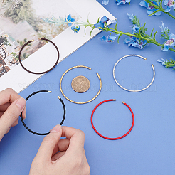 5шт. 5-х цветная плетеная проволока из нержавеющей стали 304 для изготовления браслета MAK-UN0001-34