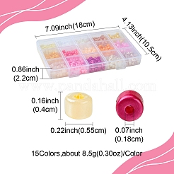 Наборы для изготовления браслетов из цейлонского стекла в виде колонны своими руками&nbsp;SEED-FS0001-37