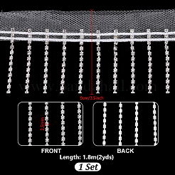 2 ярд полиэфирной кружевной ленты с кисточками&nbsp;OCOR-PH0006-48A
