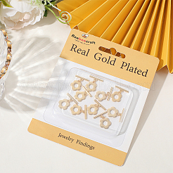 10 комплект латунных застежек-тоглов KK-BBC0021-05