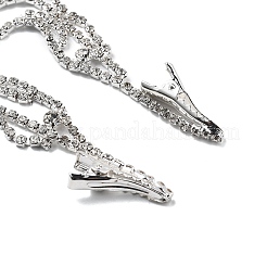 Цепочка для волос из сплава со стразами OHAR-M044-02C-S