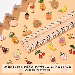 30шт 15 стиля подвески из сплава с эмалью&nbsp;ENAM-YW0005-29