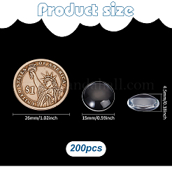 200 шт. прозрачная стеклянная карта цветов лака для ногтей&nbsp;AJEW-FG0007-95