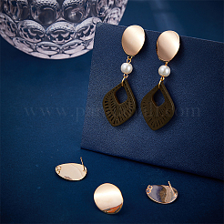 12 шт. латунные серьги-гвоздики&nbsp;KK-BC0010-89