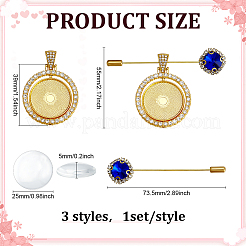 3 шт. 3 стиля значков для лацканов из сплава&nbsp;JEWB-PH01278