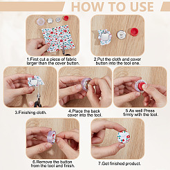 5 комплект 5-х стилей алюминиевых пустых пуговиц&nbsp;FIND-OC0013-38