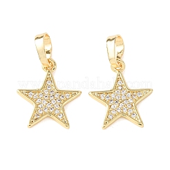 Покрытие стойки латунь микропаве прозрачные кубические циркониевые подвески&nbsp;KK-H434-37G