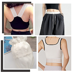 10 ярд полиэстеровой эластичной широкой тесьмы DIY-FG0006-44A