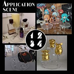 4-ярусные прозрачные акриловые держатели для моделей игрушек в сборе ODIS-WH0034-05A