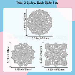 Мандала цветок трафареты для резки углеродистой стали DIY-WH0309-1255