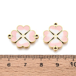 Звенья из нержавеющей стали 304 с эмалированным сердечком и клевером&nbsp;STAS-T073-26G