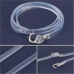 4 пара 2-х стилевых прозрачных шнурков из ТПУ и силиконовых наклеек DIY-NB0006-70