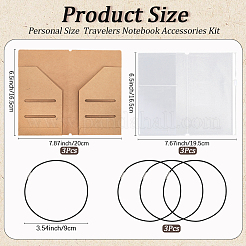 Наборы принадлежностей для блокнота путешественника&nbsp;AJEW-CP0009-02B