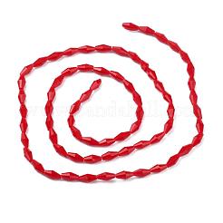 Непрозрачное стекло бисер нитей GLAA-P001-03A-08