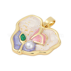 Латунь эмаль подвески&nbsp;KK-U068-13B-06G