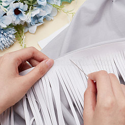 3 метр искусственной кожи с кисточками для отделки&nbsp;DIY-PH0010-44C-01