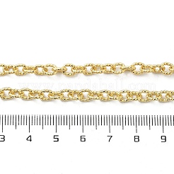 Ожерелья из латунных текстурированных цепочек-кабелей NJEW-A042-12G-02