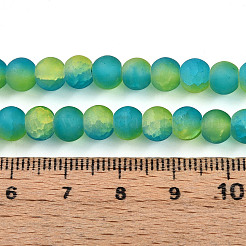 Стеклянные бусины кракле X1-GLAA-N009-6mm-10