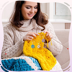 20 шт. 10 стиля эмалированный кулон-маркер для фиксации стежков из сплава цветов&nbsp;HJEW-SC00173