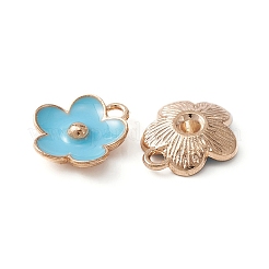 Подвески из эмалевого сплава с покрытием из легкого золота&nbsp;ENAM-YW0002-20C