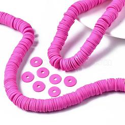 Плоские круглые бусины из глины ручной работы полимерные&nbsp;CLAY-R067-12mm-31