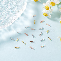 30 шт. 3 цвета 925 наконечника для шнура из стерлингового серебра FIND-GO0002-60