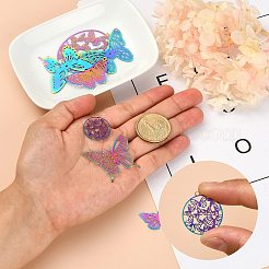 20 шт. 10 стиля ионного покрытия (IP) 201 филигранные подвески из нержавеющей стали STAS-SZ0002-15