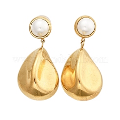 Серьги-гвоздики из нержавеющей стали 304&nbsp;EJEW-R020-02G-01