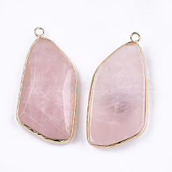 Природного розового кварца подвески G-T112-20F