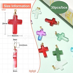 30шт 15 цвета подвески ручной работы лэмпворк&nbsp;LAMP-CJ0001-50