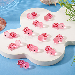 12 шт. светящиеся полупрозрачные смоляные кабошоны в виде морских животных&nbsp;RESI-TA0004-56D