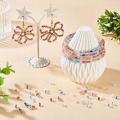 2 пакетик по 200 шт. прозрачных стеклянных бусин&nbsp;GLAA-TA0003-44H